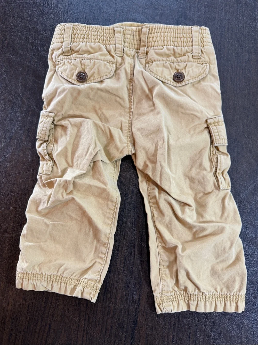Baby Gap Kids Cargo Pants with Drawstring Waist - Tan Sz 12-18M